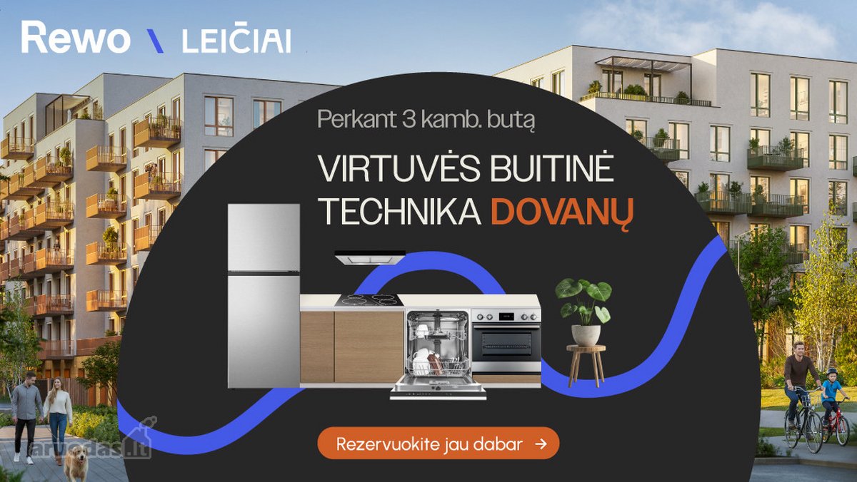 Perkant 3 Kamb. Butą, Virtuvės Buitinė - nuotraukos Nr. 3