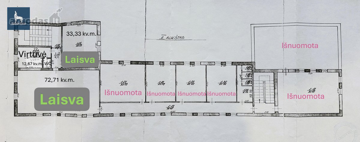 Nuomojamos 72,71 kv.m. Komercinės Paskirties - nuotraukos Nr. 11