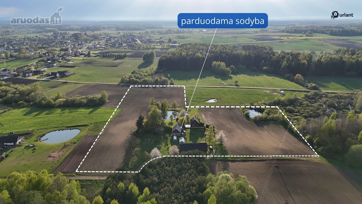 Parduodama sodyba Nevarėnuose su 2,66 ha