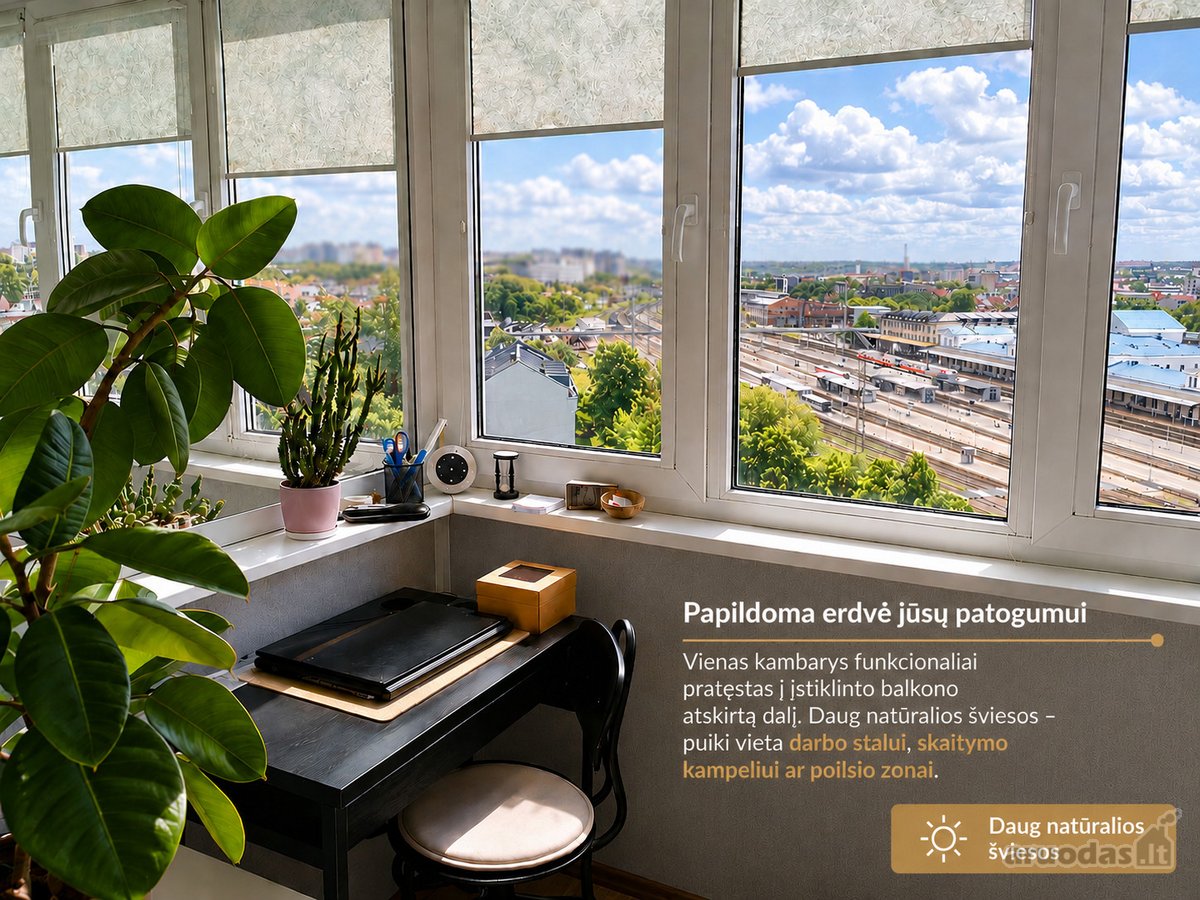 Parduodamas erdvus 4 kambarių butas su - nuotraukos Nr. 6