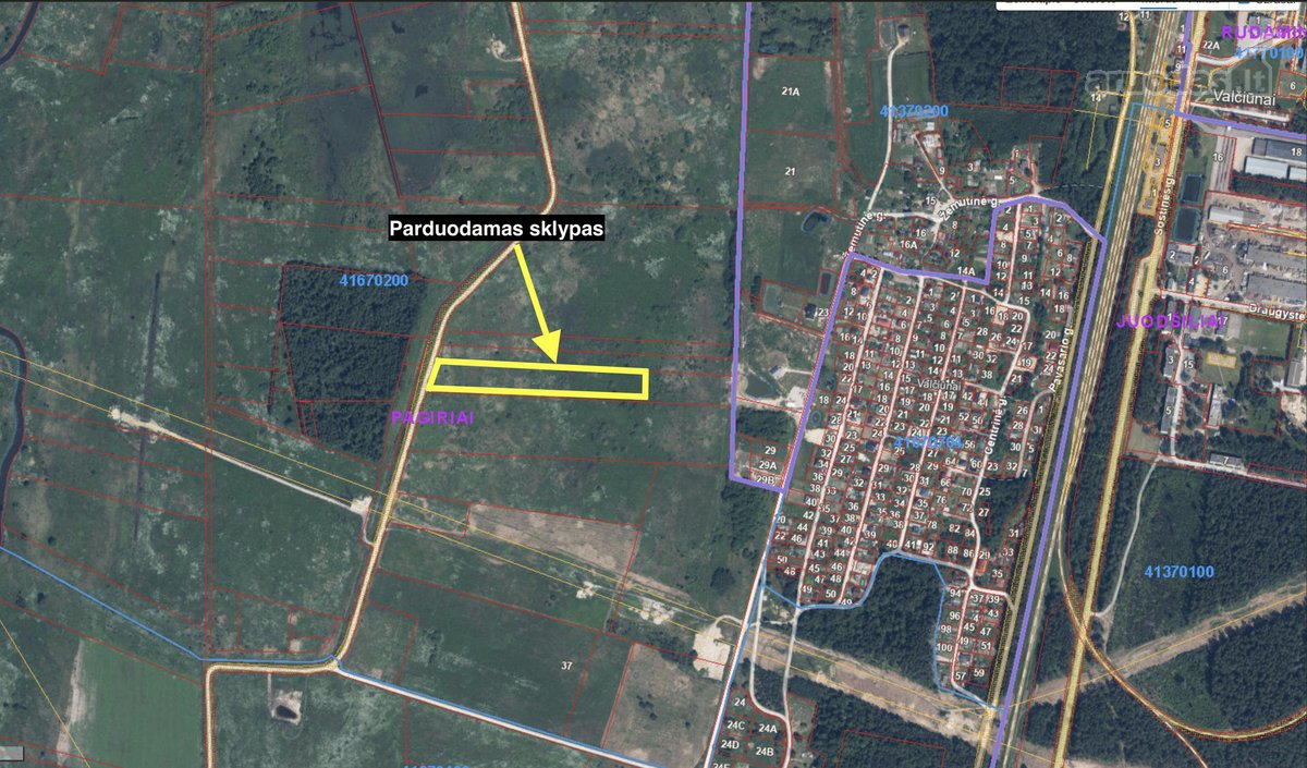 Parduodamas 147,74 a žemės sklypas Vilniaus