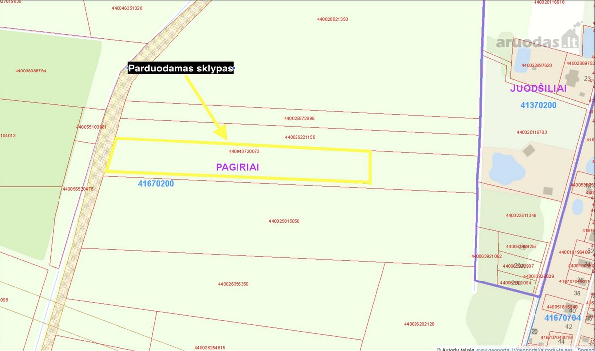 Parduodamas 147,74 a žemės sklypas Vilniaus - nuotraukos Nr. 3