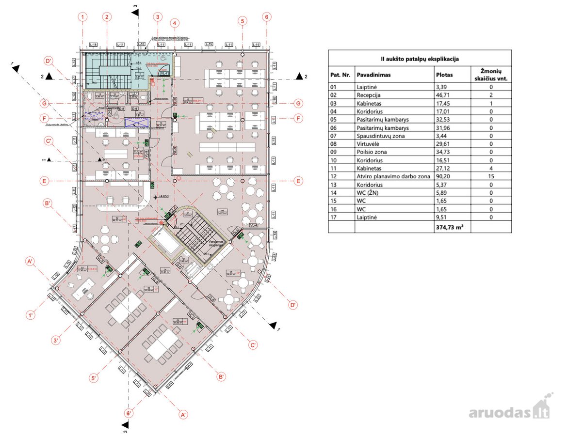 Nuomojamas Visas Antras aukštas -375 kv.m. - nuotraukos Nr. 24