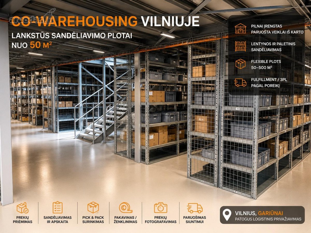 Pirmasis „co-warehousing“ sprendimas Vilniuje - nuotraukos Nr. 2