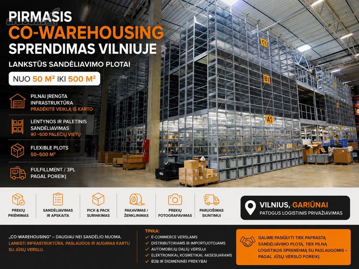 Pirmasis „co-warehousing“ sprendimas Vilniuje - nuotraukos Nr. 4