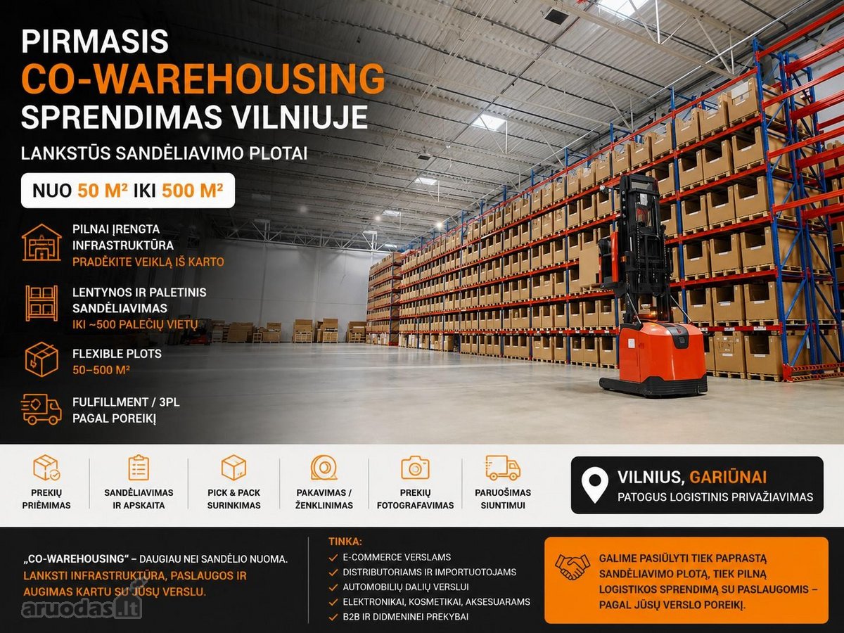 Pirmasis „co-warehousing“ sprendimas Vilniuje - nuotraukos Nr. 5