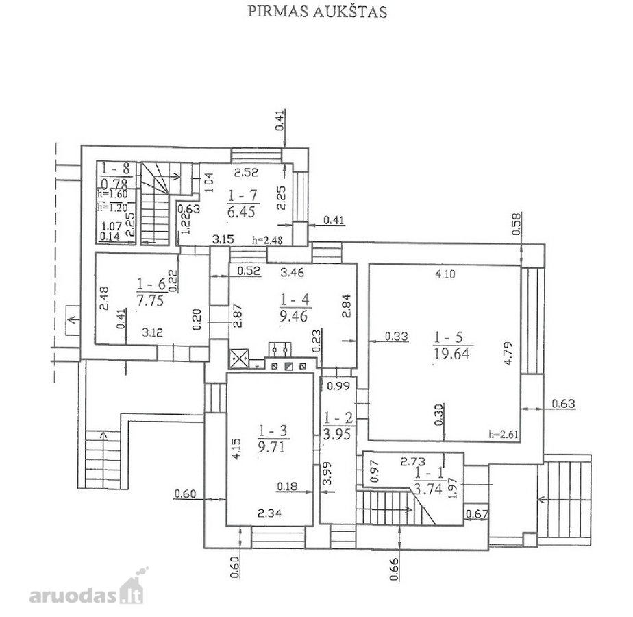 Parduodamas erdvus 5 k., 166,61m2 , 2-jų - nuotraukos Nr. 7