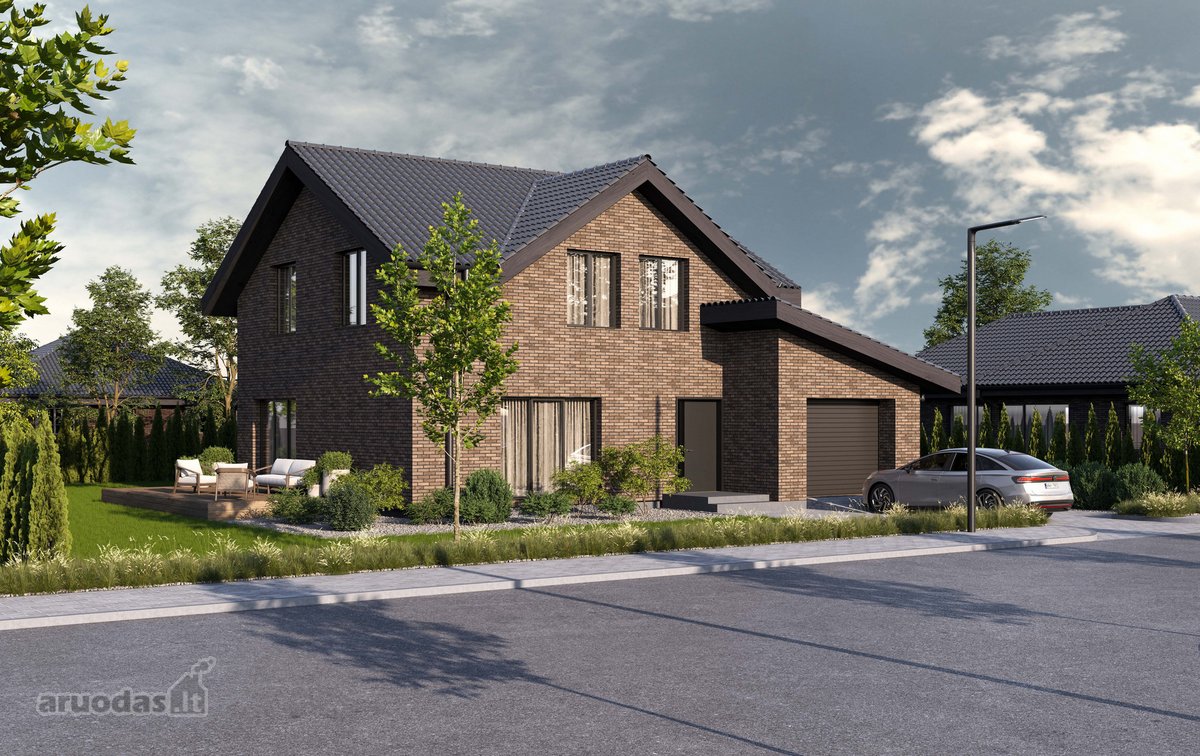 161 m² dviejų aukštų individualus namas
