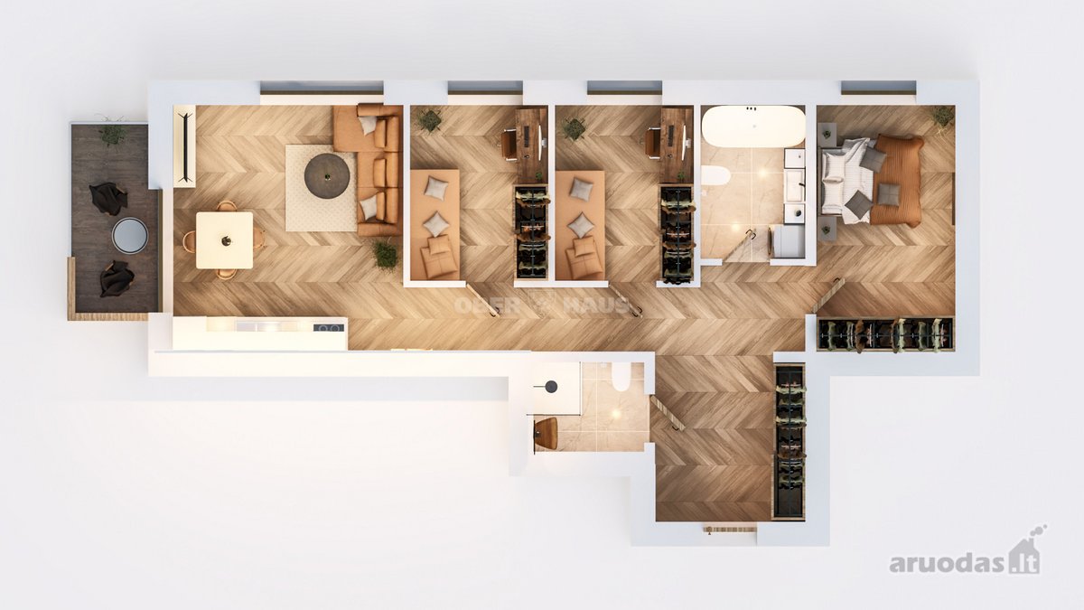 Parduodamas 4 kambarių, 75,87 m² butas - nuotraukos Nr. 7