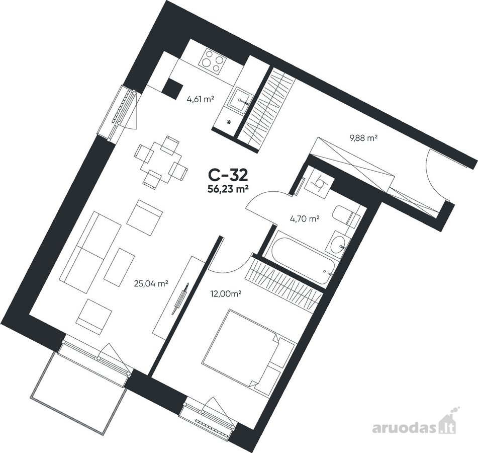 Naujas Butų Projektas Naujamiestyje „Algirdo - nuotraukos Nr. 2