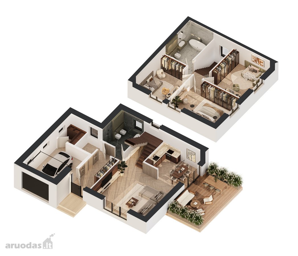 161 m² dviejų aukštų individualus namas - nuotraukos Nr. 19