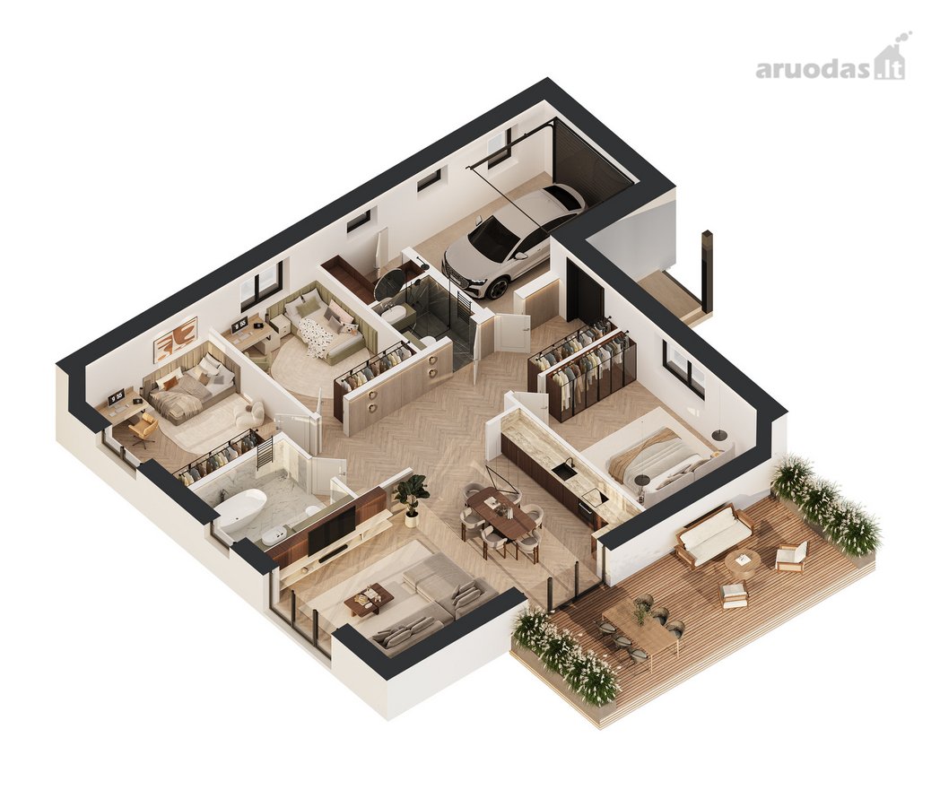 151 m² vieno aukšto individualus namas - nuotraukos Nr. 18