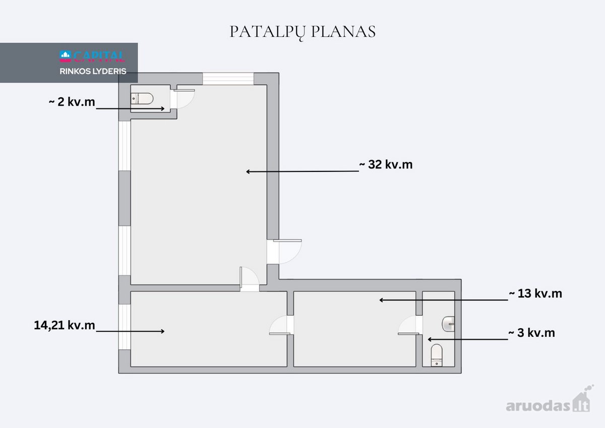 Parduodamos 64,21 Kv. M Gamybinės Paskirties - nuotraukos Nr. 27