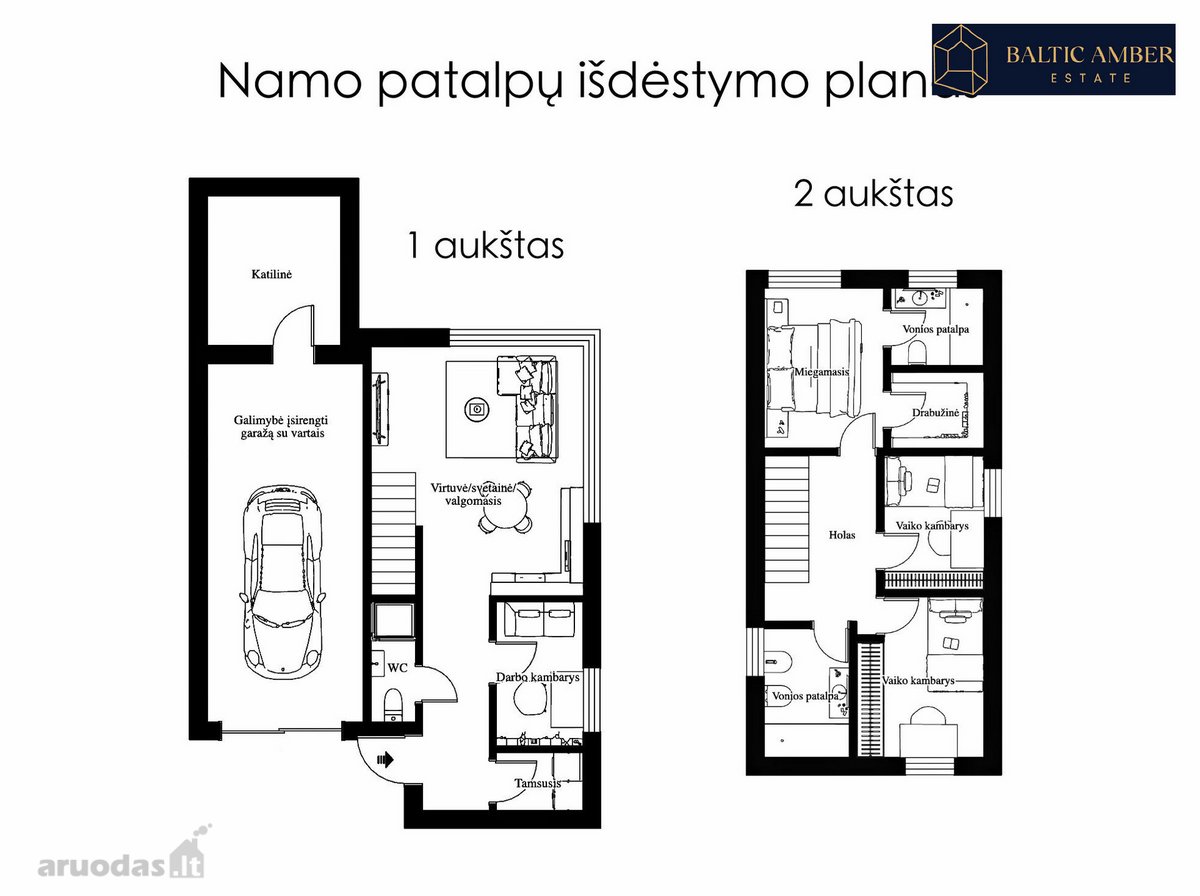 Parduodamas A++ Klasės Kotedžas Su Kampiniu - nuotraukos Nr. 8