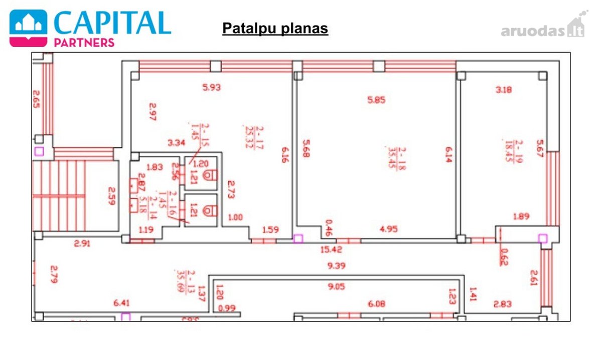 Nuomojamos Pilnai Įrengtos Administracinės - nuotraukos Nr. 17
