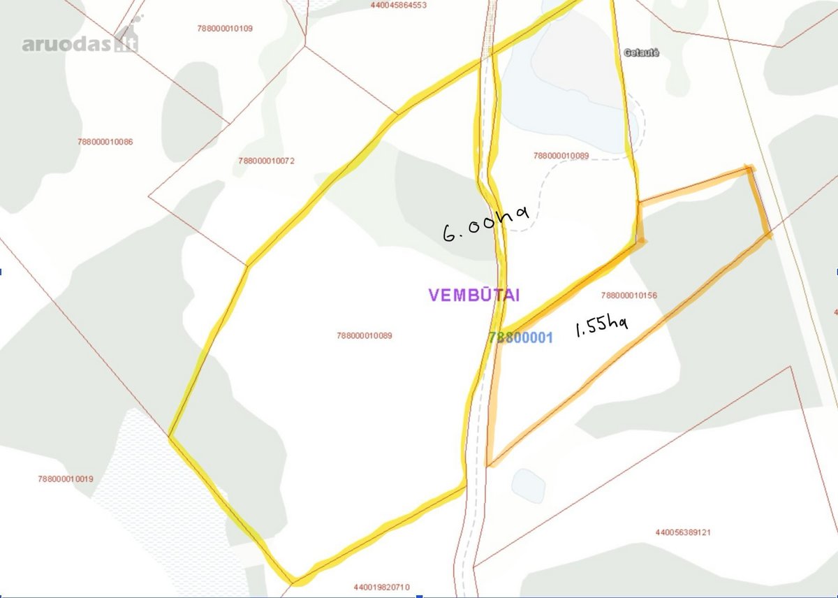 Parduodamas Išskirtinis 7.55 Ha Sklypų Su - nuotraukos Nr. 4