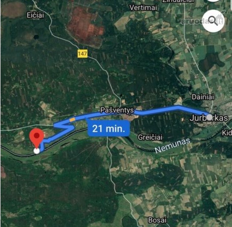 4.7ha Prie Nemuno, du sklypai 1.1ha ir 3.6ha - nuotraukos Nr. 2