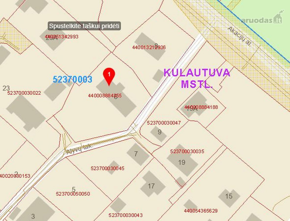 Parduodamas 17,73 arų žemės sklypas Kulautuvoje.