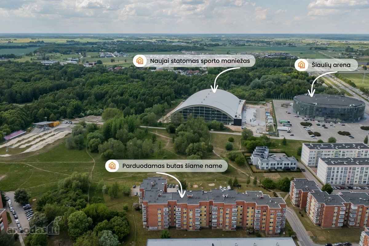Parduodamas 2 kambarių butas Paukščių tak. 15 - nuotraukos Nr. 2