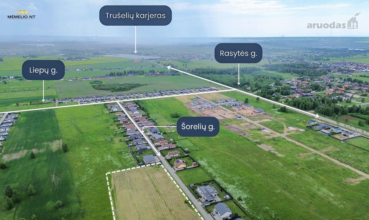 Parduodamas 0,85 ha namų valdos sklypas