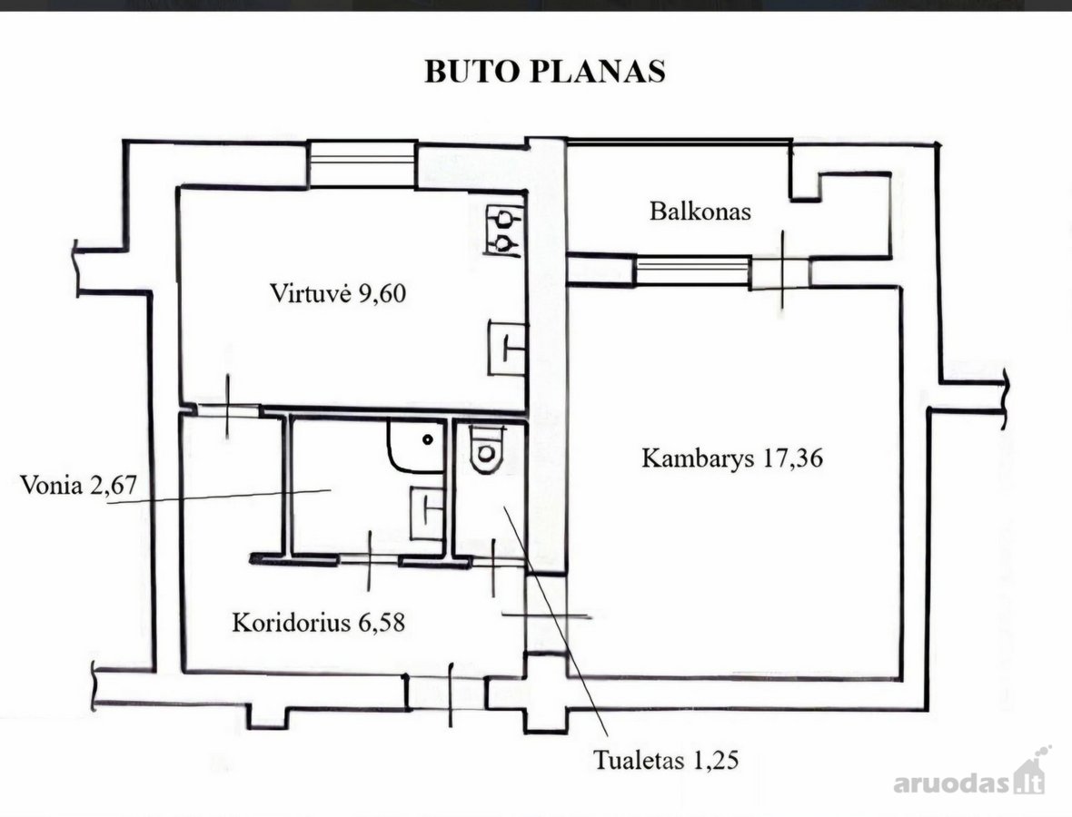 Parduodamas butas patogioje miesto dalyje, - nuotraukos Nr. 2