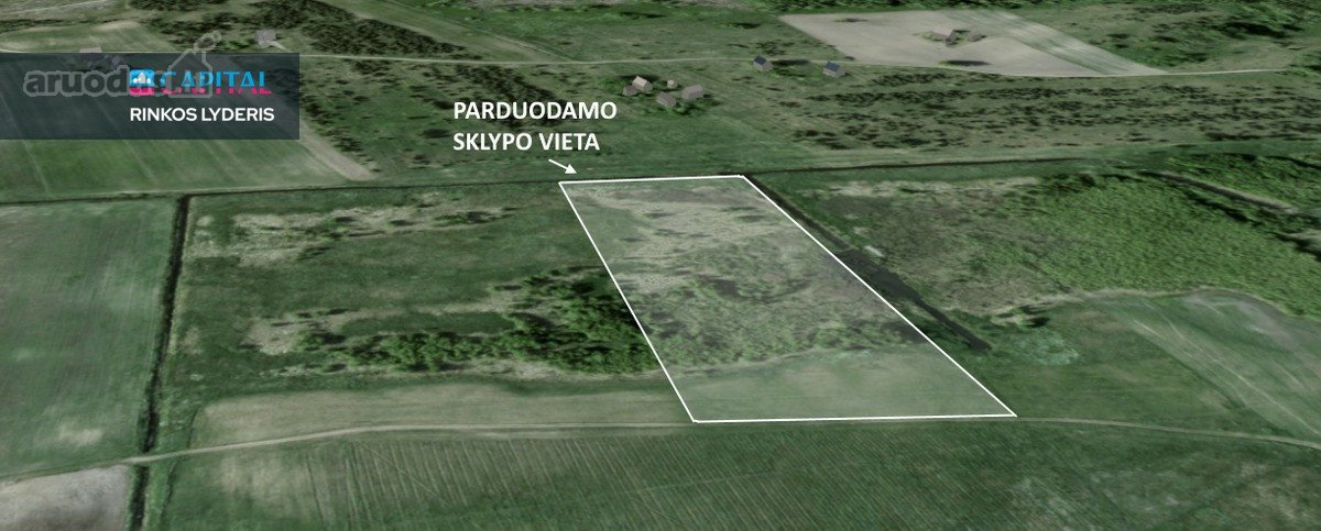 Parduodamas 459 arų žemės ūkio paskirties