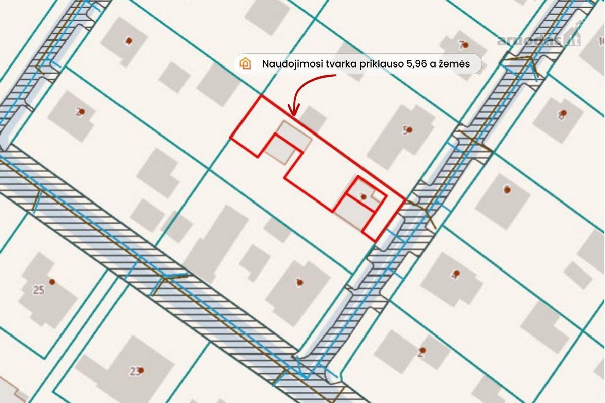 Parduodama pusė mūrinio namo Daržininkų g. 3, - nuotraukos Nr. 17