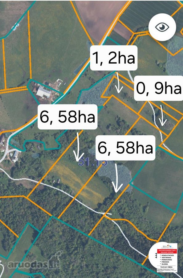 Parduodami 15,26ha bendro ploto sklypai su - nuotraukos Nr. 4