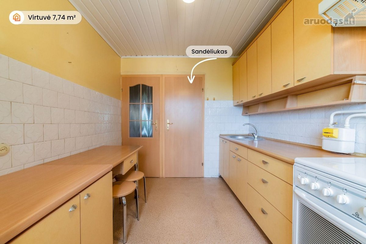 Parduodamas šviesus ir erdvus 3 kambarių - nuotraukos Nr. 12