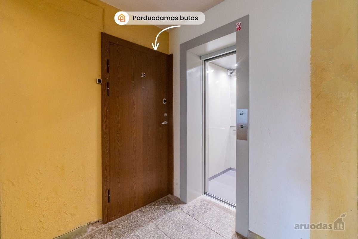 Parduodamas šviesus ir erdvus 3 kambarių - nuotraukos Nr. 17