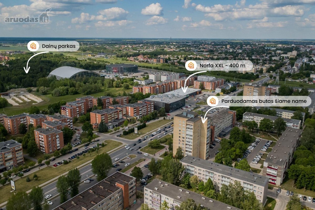 Parduodamas šviesus ir erdvus 3 kambarių - nuotraukos Nr. 22