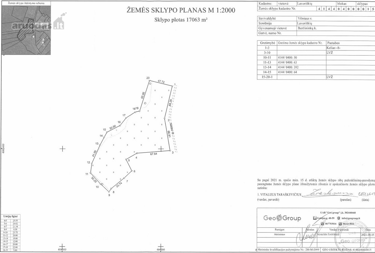 Parduodamas 1,7063 ha sklypas Vilniaus rajone - nuotraukos Nr. 19