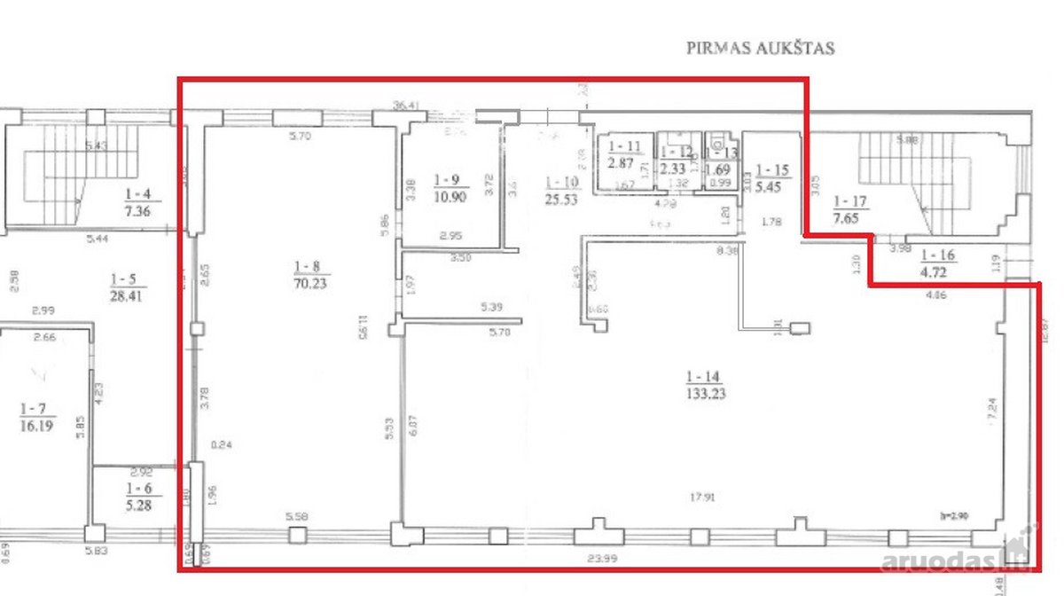 Nuomojamos komercinės patalpos esančios 1 - nuotraukos Nr. 9