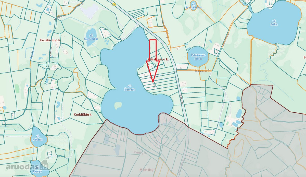 Parduodamas 1,1338 ha žemės sklypas prie