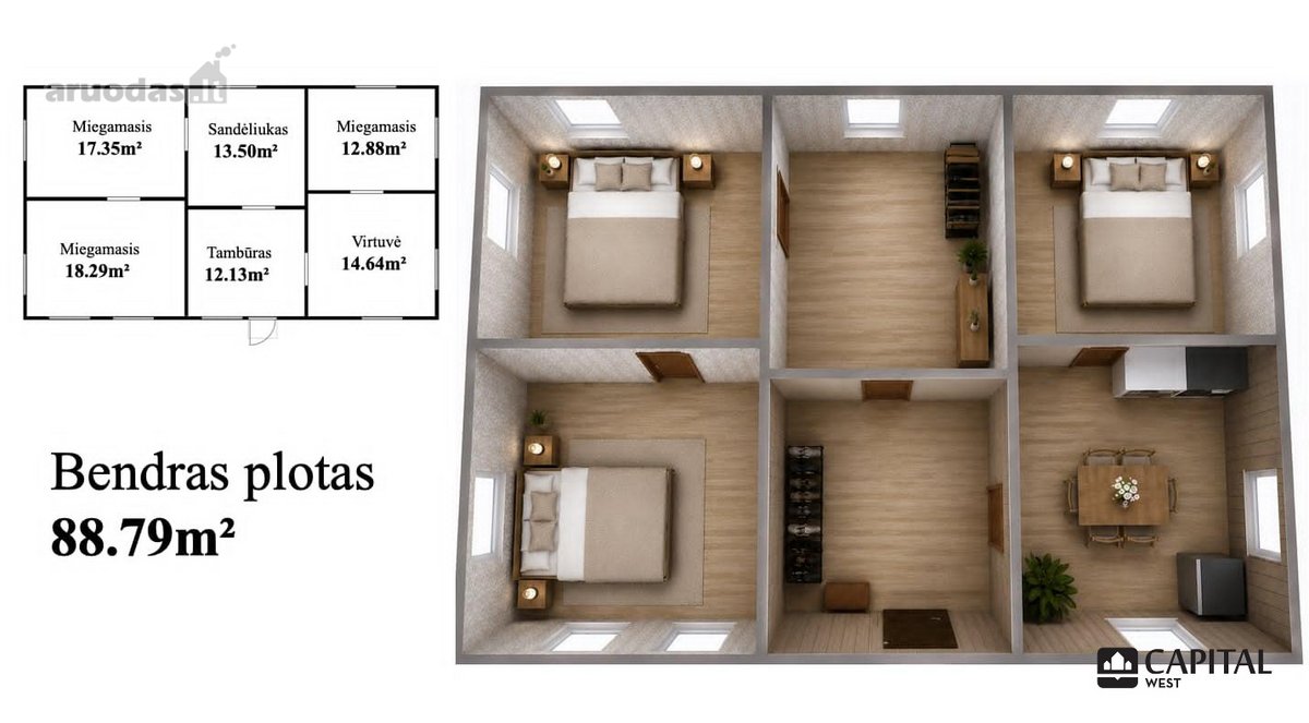 Parduodama Sodyba Gamtos Apsuptyje Su 70 Arų - nuotraukos Nr. 11