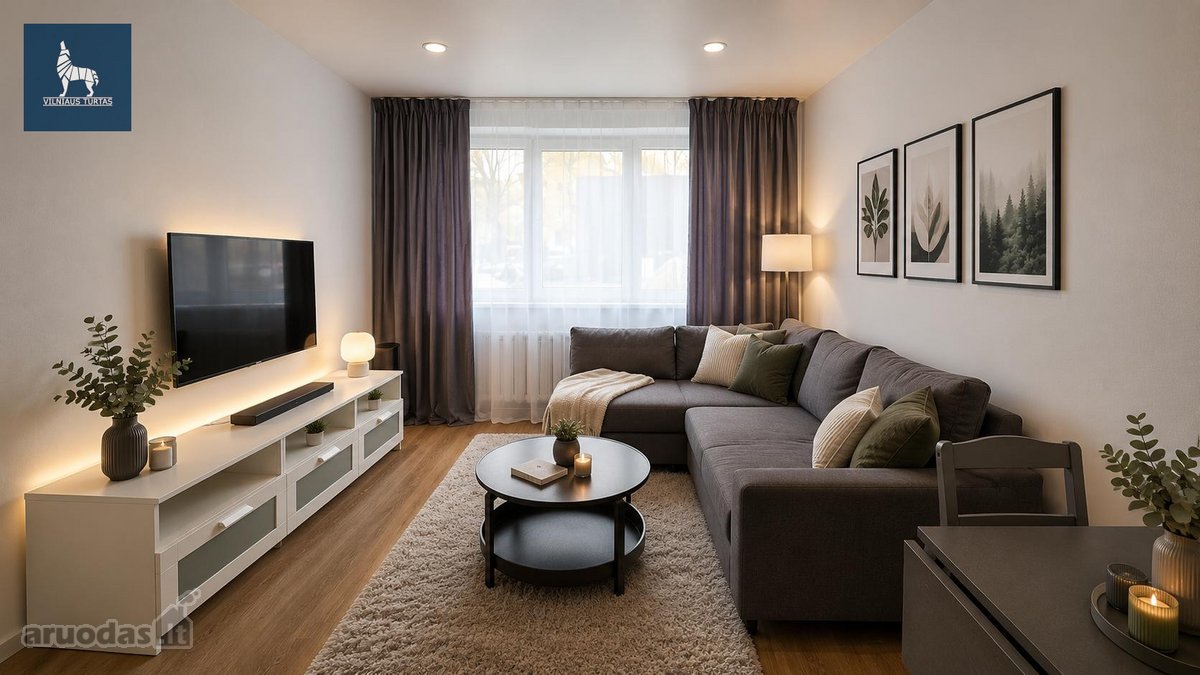 Suremontuotas Ir Įrengtas 2 Kambarių Butas Su