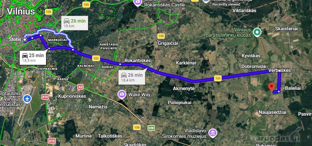 Parduodamas 1,28 ha sklypas Naujasėdžių k.