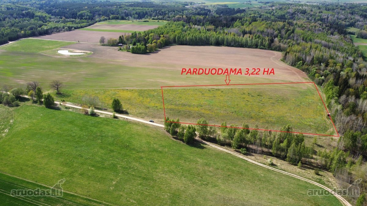 Šalia "Dubysos" upės parduodamas 3,22 ha