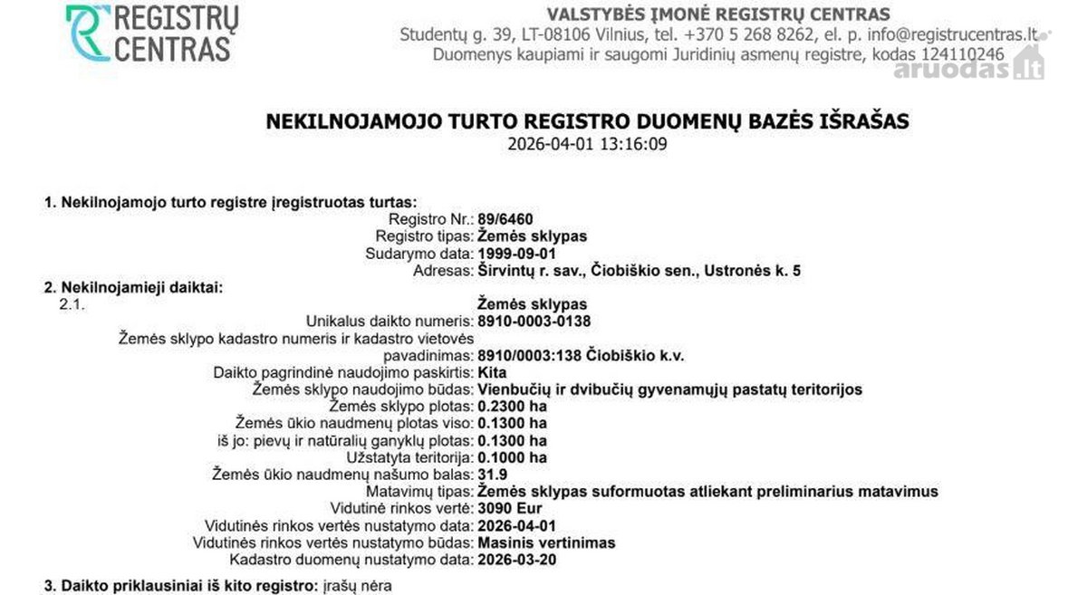 Parduodami pastato griuvėsiai su registruotu - nuotraukos Nr. 12