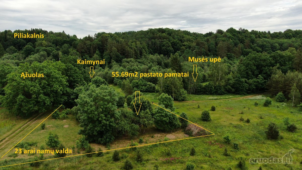 Parduodami pastato griuvėsiai su registruotu