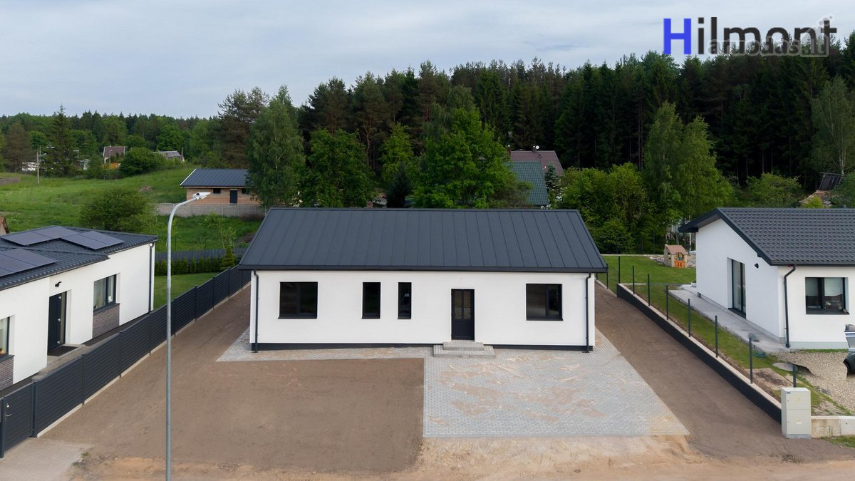 Naujas Vieno Aukšto Namas Su Daline Apdaila