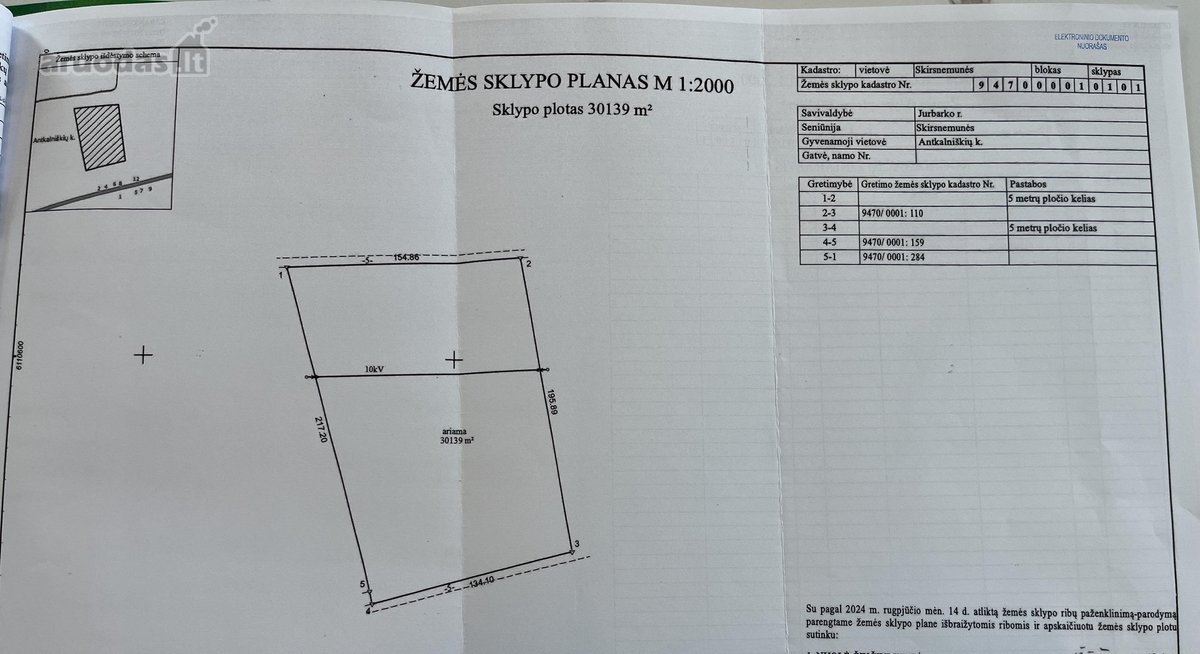 Parduodamas Produktyvus 3,01 Ha Žemės Ūkio - nuotraukos Nr. 2