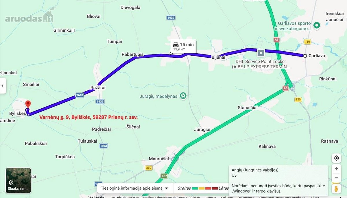 Parduodamas taisyklingos formos 12a sodo