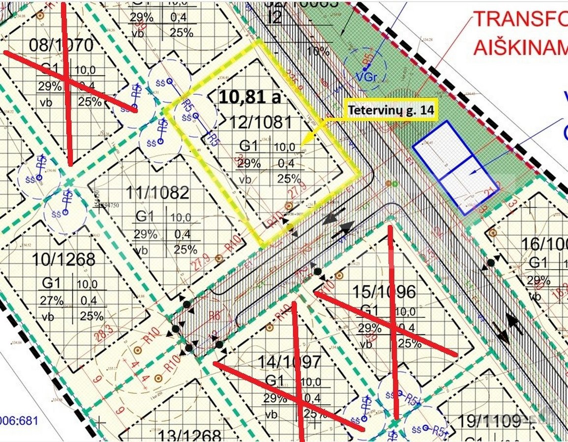 Parduodami trys namų statybai skirti sklypai - nuotraukos Nr. 5