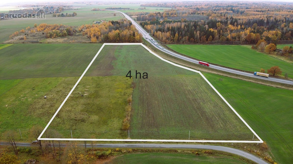 Parduodamas 4 Ha Žemės Sklypas Panevėžio Raj.