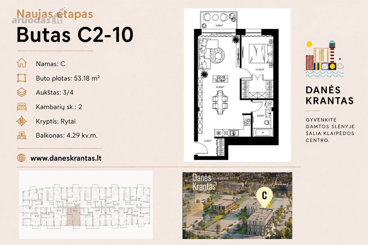 Naujojo „Danės krantas“ C etapo statybos - nuotraukos Nr. 4
