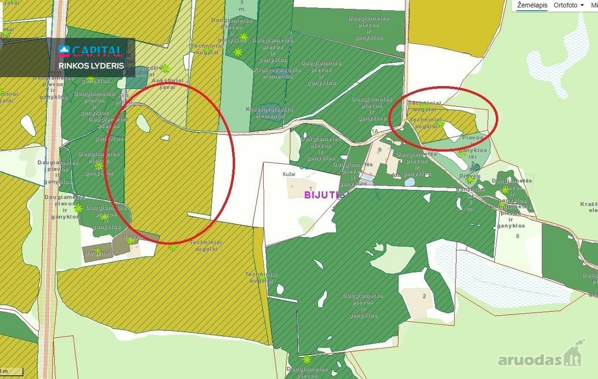 Kartu parduodami du žemės ūkio sklypai. - nuotraukos Nr. 3