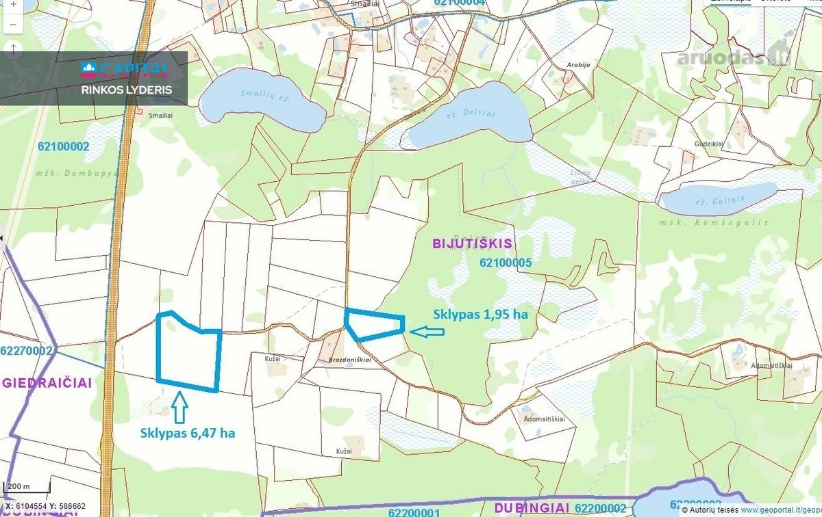Kartu parduodami du žemės ūkio sklypai. - nuotraukos Nr. 38