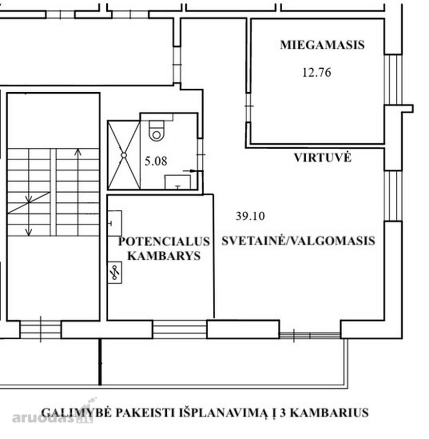 Parduodamas Kokybiškai Įrengtas 2 Kambarių Butas. - nuotraukos Nr. 43