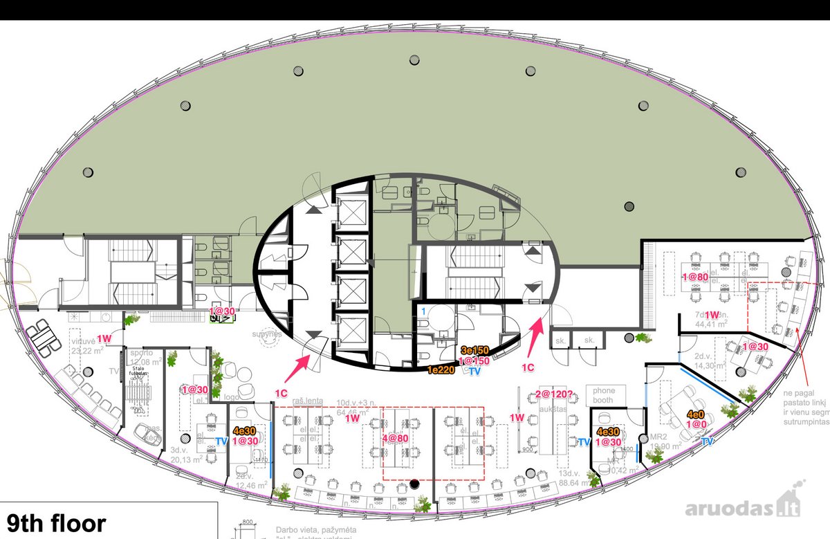 Nuomojamos įrengtos biuro patalpos Green Hall - nuotraukos Nr. 4